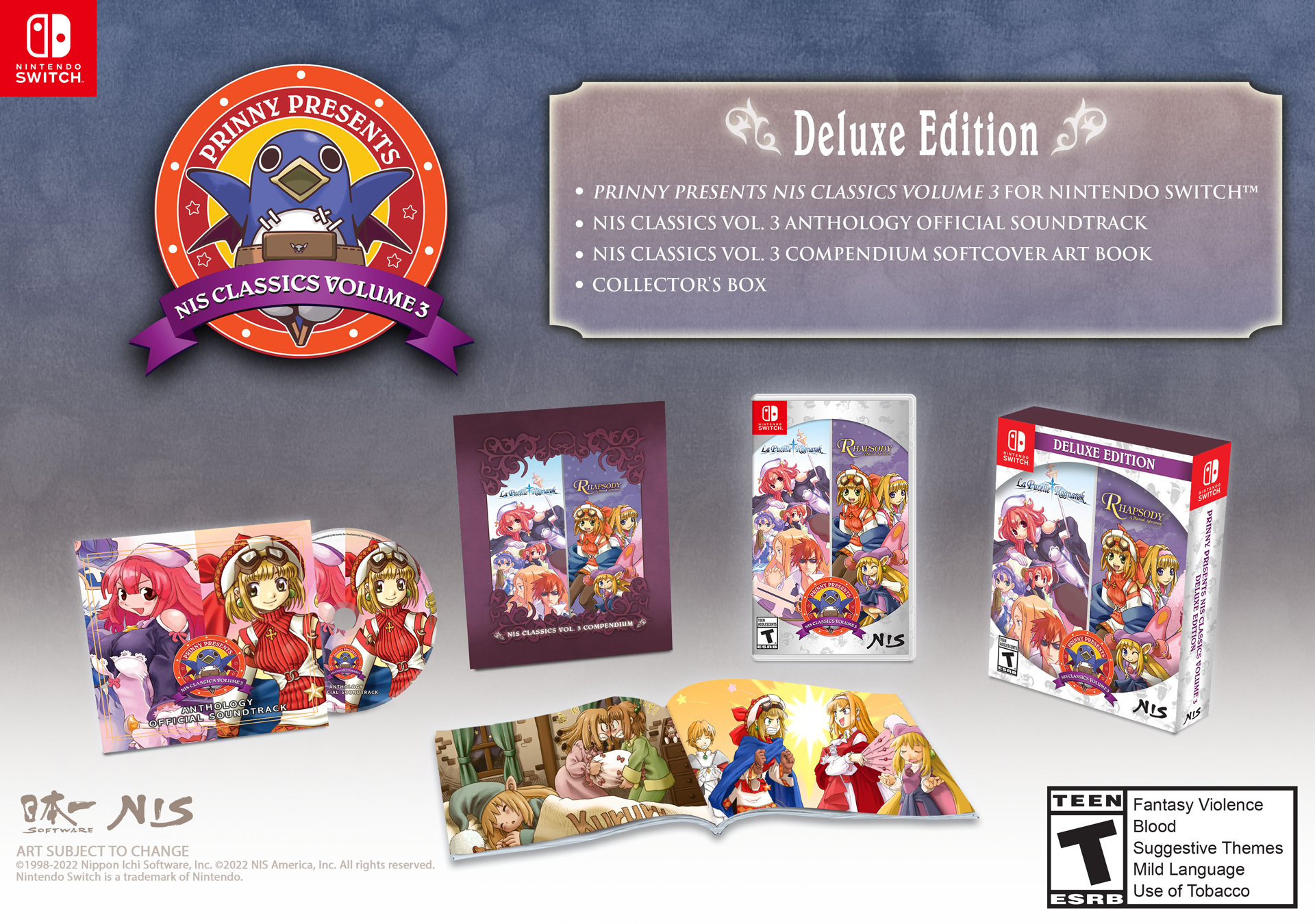 Switch　Prinny Presents NIS Classics 輸入版 Prinny Presents NIS Classics Volume 1 [Deluxe Edition] for